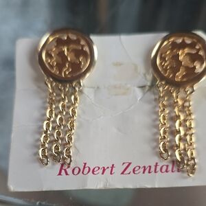 Goldtone Chain Earrings